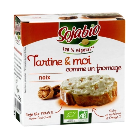 Fromage Bio à Tartiner Noix SOJABIO