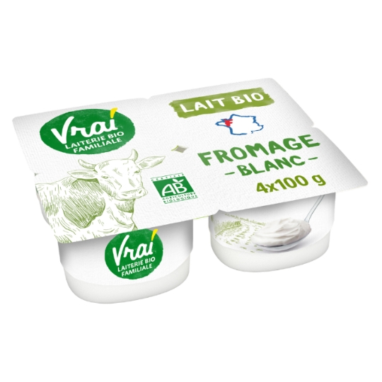 Fromage blanc  nature Bio VRAI