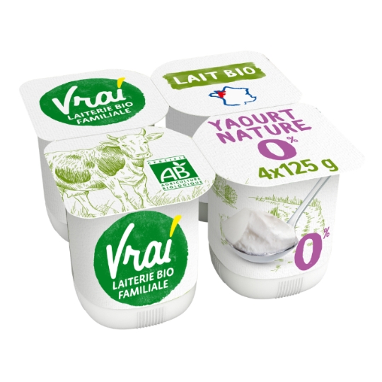 Yaourt  nature 0% MG Bio VRAI