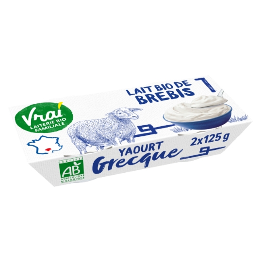 Yaourts au lait de brebis Bio VRAI