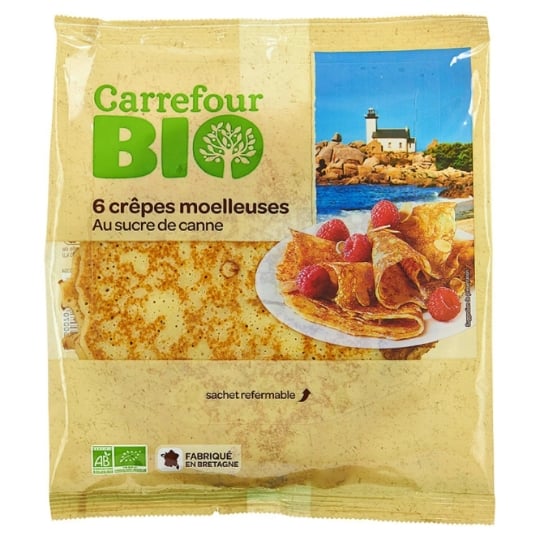 Crêpes au sucre de canne CARREFOUR BIO