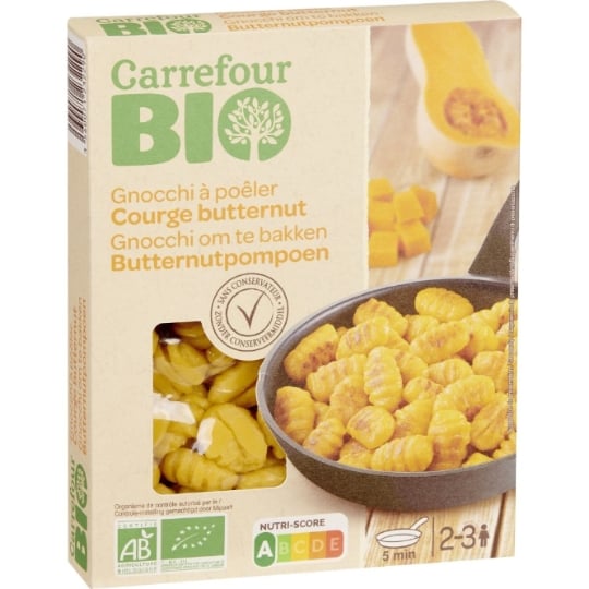Gnocchi À Poêler Courge Butternut  Bio CARREFOUR BIO