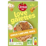 Galettes orge/chèvre/miel bio CEREAL