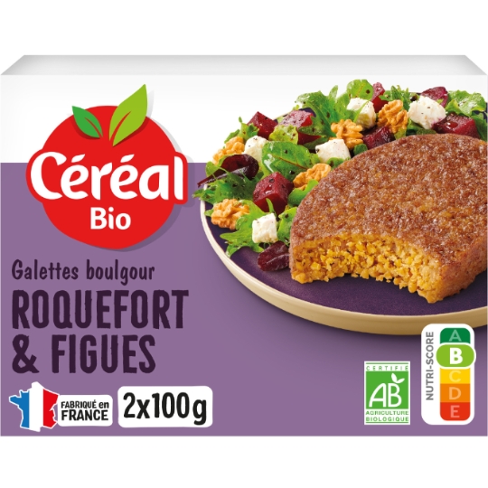 Galettes boulgour au roquefort et figues Bio CEREAL BIO