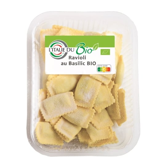 Pâtes Fraîches Ravioli Au Basilic Bio L'ITALIE DU BIO
