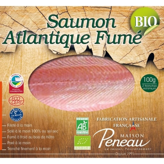 Saumon fumé Atlantique Bio MAISON PENEAU