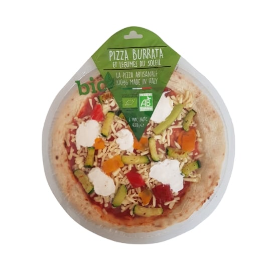 Pizza Bio Burrata et légumes du soleil TREO