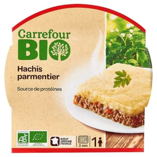 Plat cuisiné hachis parmentier  Bio CARREFOUR BIO