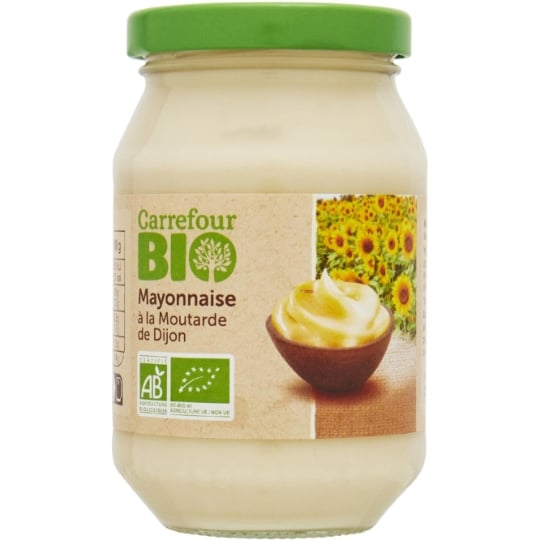 Mayonnaise à la moutarde de Dijon CARREFOUR BIO