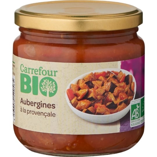 Légume cuisiné  aubergines provençale Bio CARREFOUR BIO