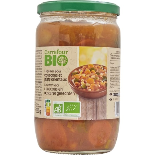 Légumes cuisinés  pour couscous Bio CARREFOUR BIO