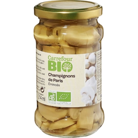 Champignons de Paris Emincés Bio CARREFOUR BIO