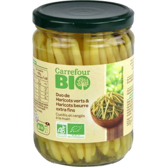 Haricots Verts et Beurre Extra Fins Bio CARREFOUR BIO