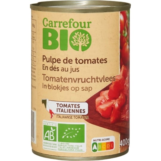 Pulpe de Tomates en Dés Bio CARREFOUR BIO