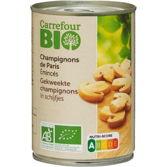 Champignons de Paris Emincés Bio CARREFOUR BIO