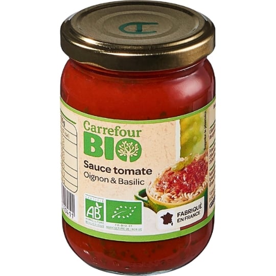 Sauce  tomate oignon basilic Bio CARREFOUR BIO