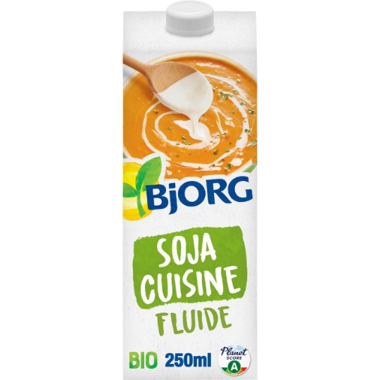 Aide culinaire bio Soja cuisine fluide BJORG