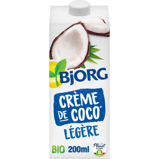Aide culinaire bio Crème coco légère BJORG