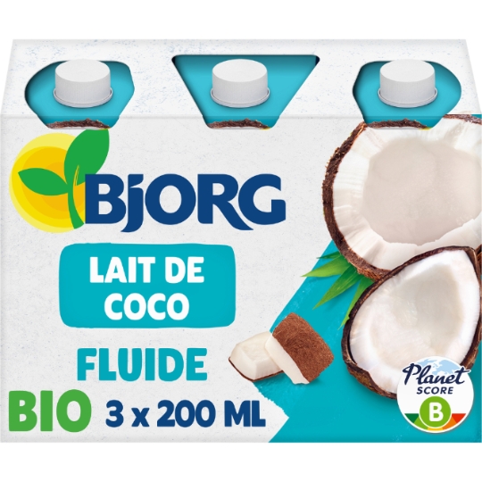 Aide culinaire bio Lait de coco cuisine BJORG
