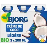 Aide culinaire bio Crème de coco légère BJORG