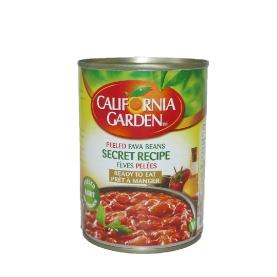Plat Fèves pelées recettes secrète CALIFORNIA GARDEN