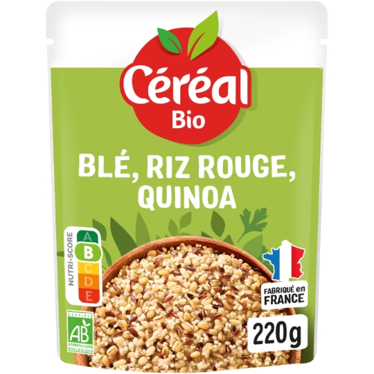 Blé micro-ondes  riz rouge & quinoa bio CEREAL BIO