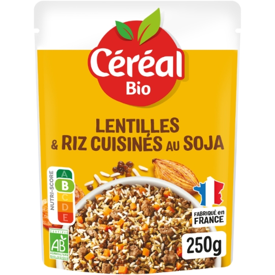 Lentilles  riz & soja bio CEREAL BIO