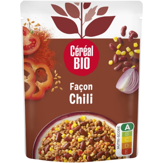 Haricots rouges blé, soja façon Chilli Bio CEREAL BIO