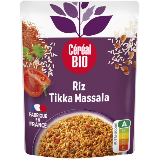 Riz et soja aux épices Tikka Massala Bio CEREAL BIO