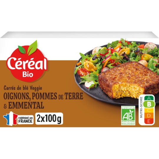 Galettes blé, oignon, pomme de terre et emmental Bio CEREAL BIO