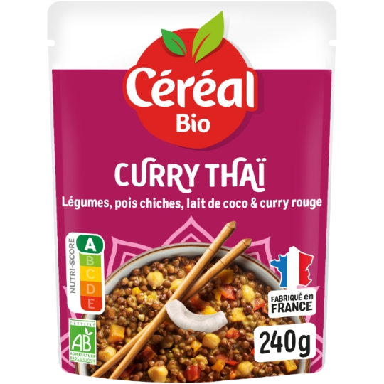 Curry thaï  lentilles coco Bio CEREAL BIO