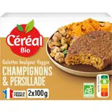 Galettes boulgour et millet aux champignons Bio CEREAL BIO