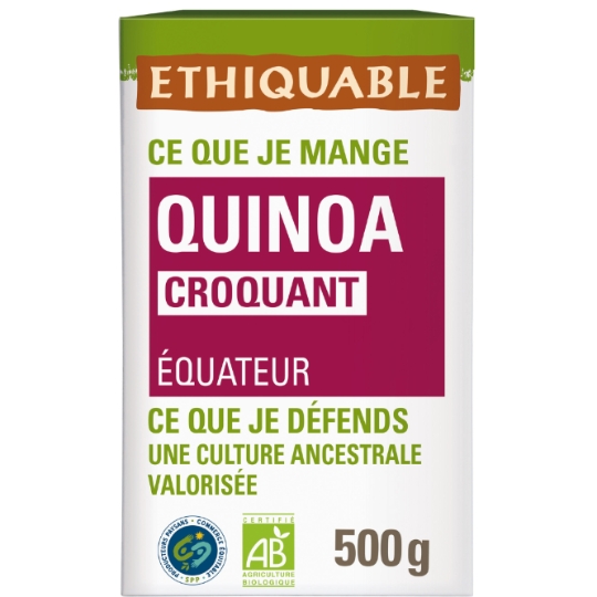 Quinoa croquant Bio Equateur ETHIQUABLE