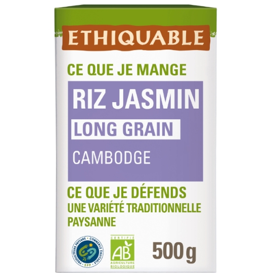 Riz jasmin Cambodge Bio ETHIQUABLE