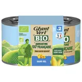 Maïs Doux Sans Sel Sans Sucre Ajouté Bio GEANT VERT