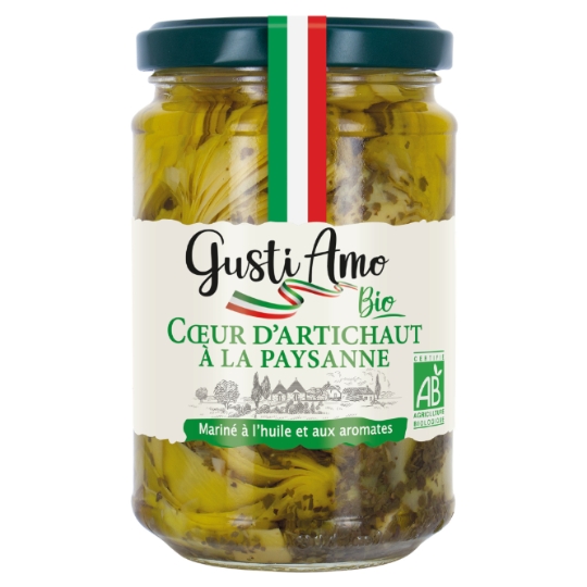 Coeur d'artichaud à la paysanne bio GUSTI AMO BIO