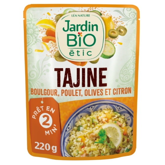 Tajine boulgour poulet olive et citron bio JARDIN BIO