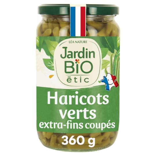 Haricots Verts Extra-Fins Coupés Bio JARDIN BIO ETIC