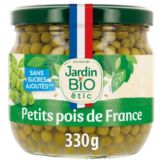 Petits pois extra-fins Bio JARDIN BIO ETIC