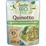Plat cuisiné quinotto légumes verts parmesan Bio JARDIN BIO ETIC
