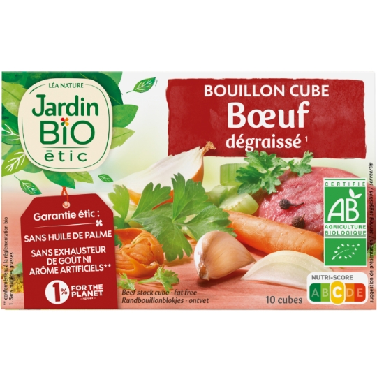 Bouillon bœuf Bio JARDIN BIO ETIC