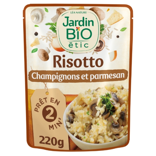 Plat cuisiné Risotto champignons Bio JARDIN BIO ETIC