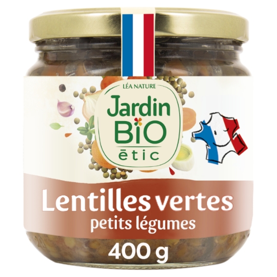 Lentilles aux petits légumes Bio JARDIN BIO ETIC