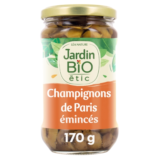 Champignons bio de Paris émincés JARDIN BIO ETIC