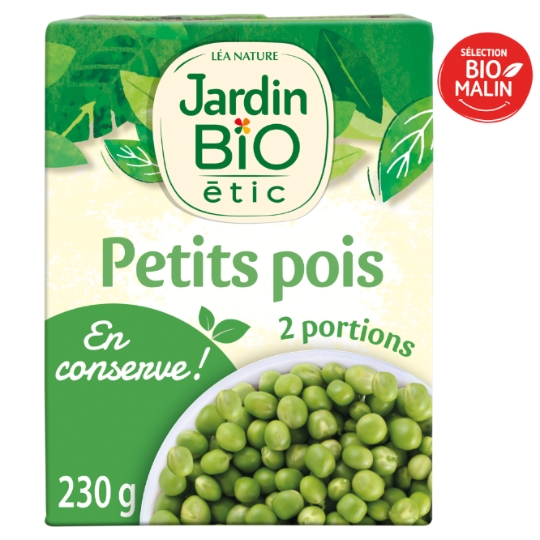 Petits pois bio JARDIN BIO ETIC
