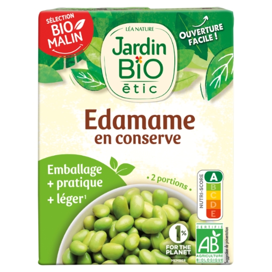 Légume Edamane En Conserve Bio JARDIN BIO ETIC