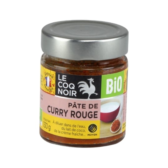Pâte de curry rouge bio LE COQ NOIR