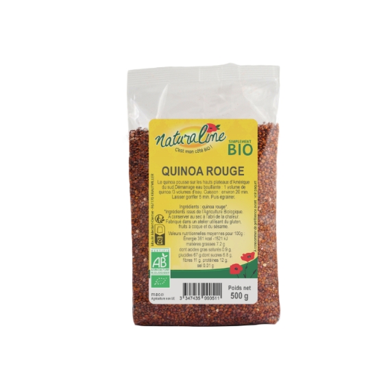 Céréales bio quinoa rouge NATURALINE