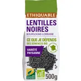 Lentilles Noires Gascogne Bourgogne Bio PAYSANS D'ICI