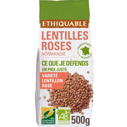 Lentilles Roses Normandie Bio PAYSANS D'ICI